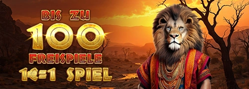 Feel the ultimate Rooaaar! - Bis zu 100 Freispiele (1€=1 Spiel)